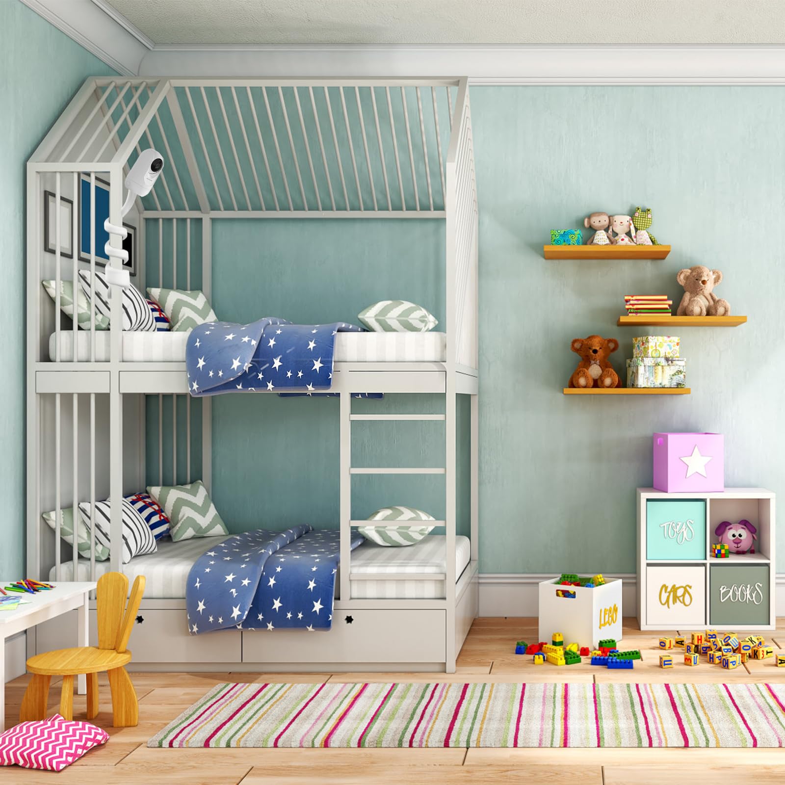 Supporto per baby monitor momcozy BM01/BM03/BM04, supporto di fissaggio per ieGeek Baby 1T/OBVHNUA 900DE, supporto per BOIFUN Baby 2S/6T/VB805, accessorio universale per fotocamera bambino con