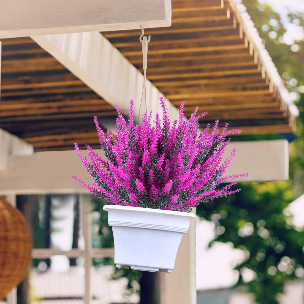 20 Fasci Di Fiori Artificiali Di Lavanda - 4 Colori, UV Resistenti, Per Esterno/Interno