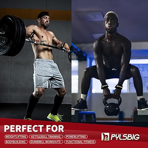 Miniatura 4 de Correas de muñeca de levantamiento para levantamiento de pesas, levantamiento de pesas, culturismo, entrenamiento de fuerza y peso muerto, correas