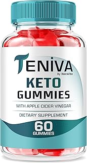 Teniva Keto Gummies – Advanced Apple Cider Vinegar Keto Support for Consistent Energy, Balance & Body Goals | Delicious, Easy-to-Chew Gummys to Support an Active Lifestyle (60 Gummies)