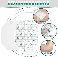 Vista 3 de 60 vendajes adhesivos transparentes elásticos impermeables para heridas, parche impermeable, vendajes adhesivos transparentes, película protectora