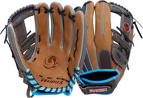 PHINIX Guantes de sóftbol de piel de cerdo de 13 pulgadas