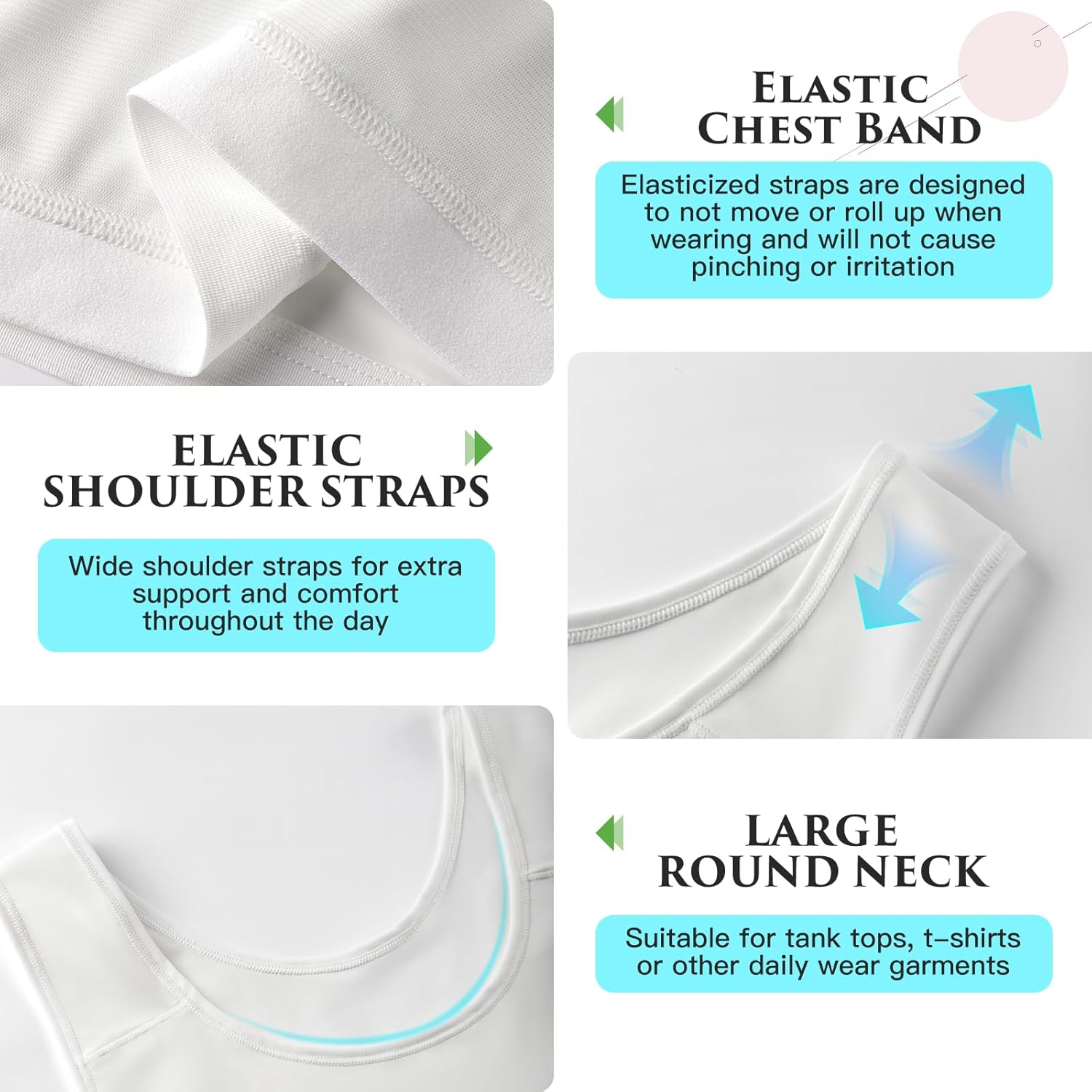 XUJI Transgender Chest Binder FTM Binder Trans Half Breast Binder Tank Top - Image 5