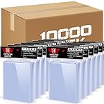 10000 Counts Card Sleeves TopLoaders for Trading Cards, Soft Clear Baseball Card Sleeves Plastic Card Protector for Football Card Sports Cards Game Card Standard Cards