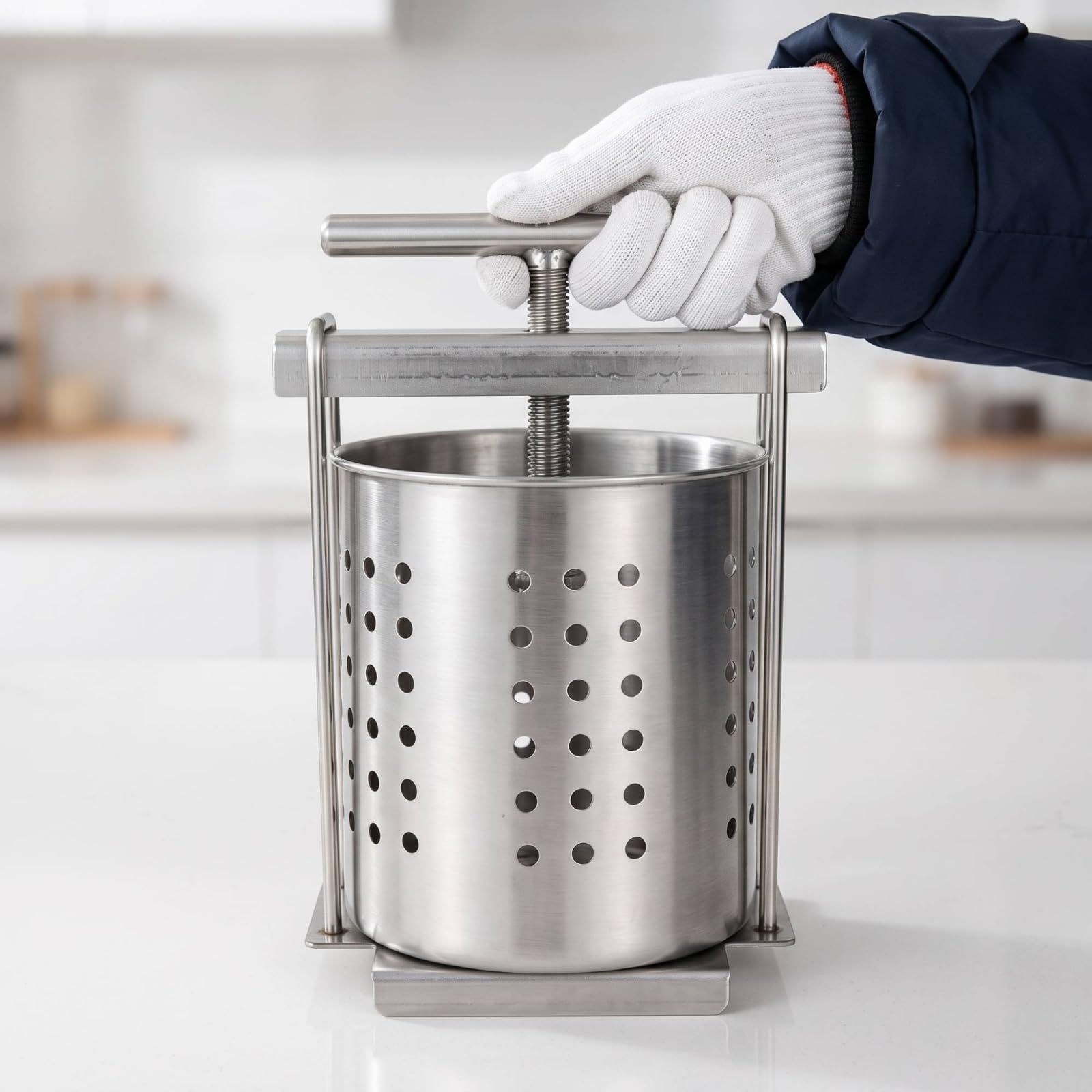 Exprimidor Verduras Manual Exprimidor Frutas Compacto para Cocineros, 1.5L
