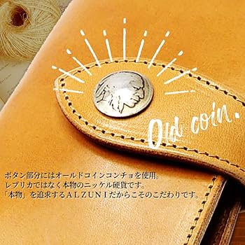 Amazon.co.jp: ALZUNI ブランド正規販売 革システム手帳 (小) ベロ付き