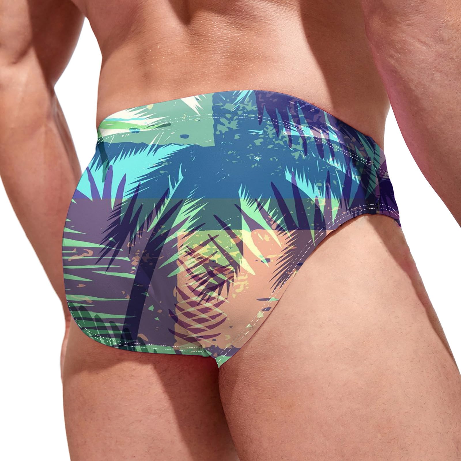 Générique Maillot Transbronzant Homme Transbronzant Réglable Plage Maillot de Bain Cordon de Serrage Piscine Séchage Rapide Slip Sexy Confortable Rembourré Swim Briefs S-XXL 2026