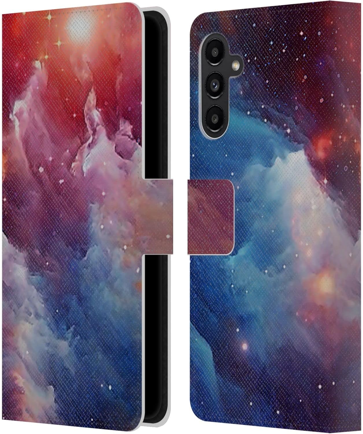 Head Case Designs Officially Licensed Cosmo18 Star Connections Space Leather Wallet Case Compatible with Samsung Galaxy A13 5G (2021)