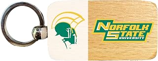 R and R Imports Norfolk State University 2.5 x 1-Inch Wooden Keychain Officially Licensed Collegiate Product