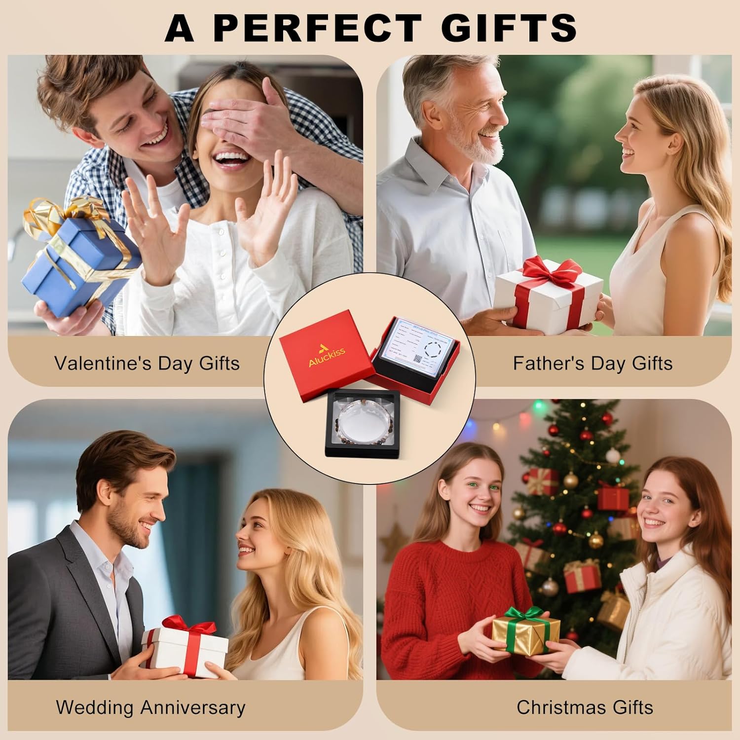 Tigers Eye Beaded Bracelets for Men Women Stretch Bracelet Natural Tiger Eye Gemstone Bracelet Handmade Polishing for Spiritual Healing Meditation Yoga - Image 7