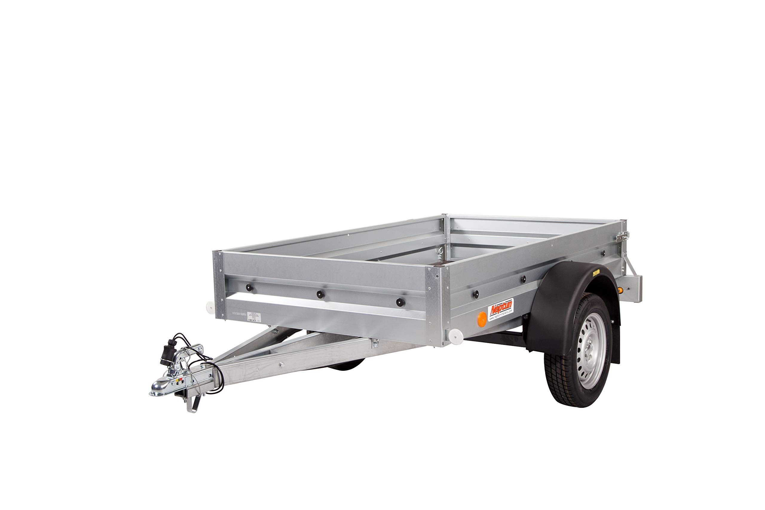 Neptun Remolque de Coche Acero galvanizado de 1,60x1,20m. Carga útil de 390kg. MMA 500