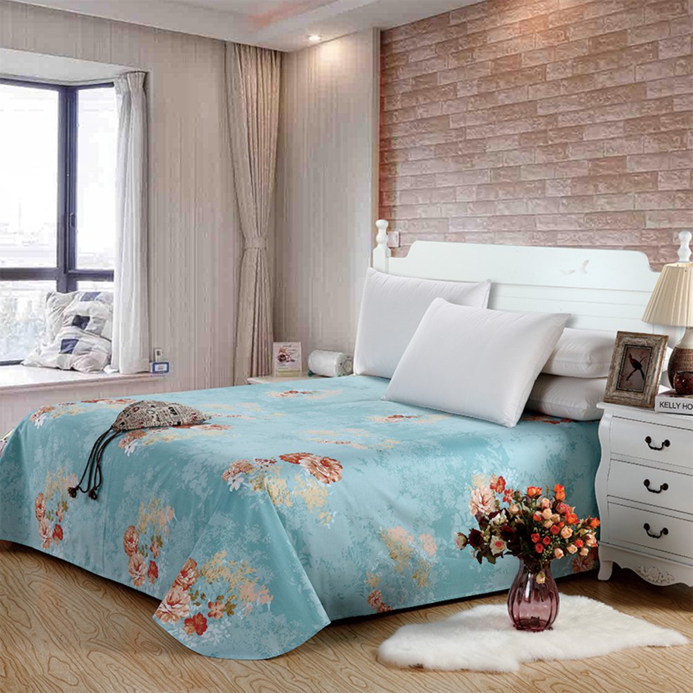 Drap en sergé de coton style unique pour chambre minimaliste saine
