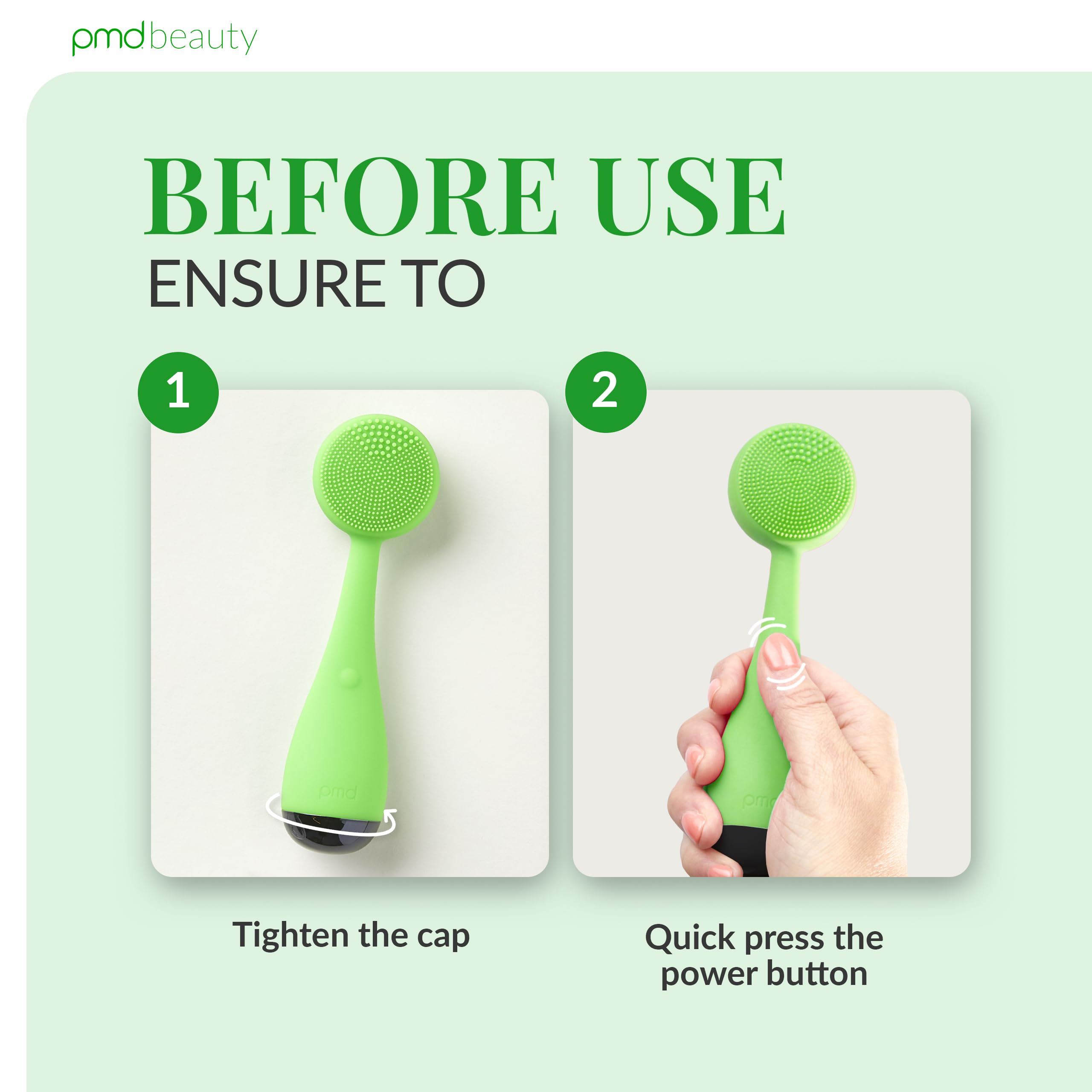 PMD Clean - Smart Facial Cleansing Device with Silicone Brush & Anti-Aging Massager - Waterproof - SonicGlow Vibration Technology - Clear Pores and Blackheads - Lift, Firm, and Tone Skin view 5