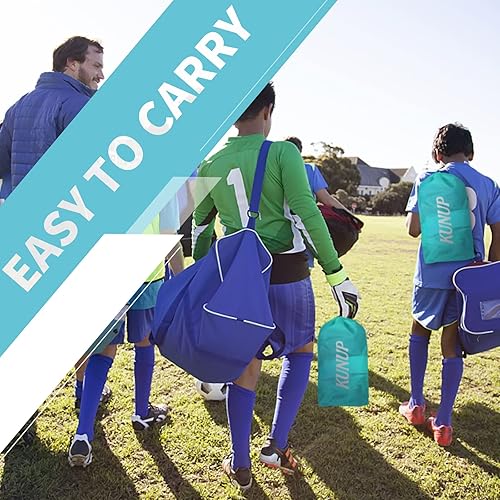 Miniatura 6 de Portería de fútbol infantil para patio trasero, red de práctica de fútbol fácil plegable de 6 x 4 pies con bolsas de transporte portátiles para