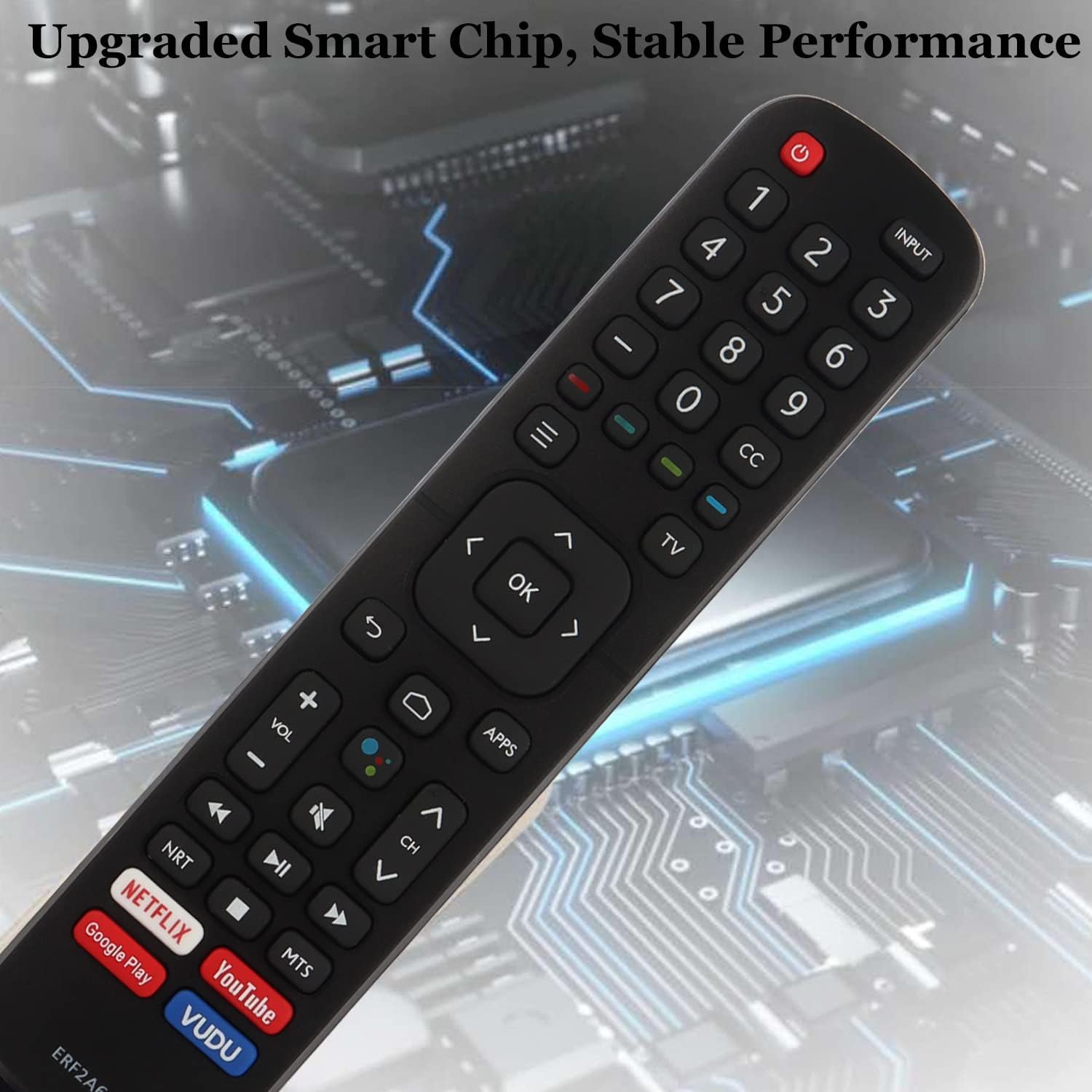 New IR ERF2A60 Remote Control Fit for Hisense Smart 4K TV 65H8F 50H8F 65H9F 55H9F 55H8F 43H6570F 50H6570F 55H6570F 65H6570 55H9020F 55H9030F with Two Batteries (Without Voice Function) image 4