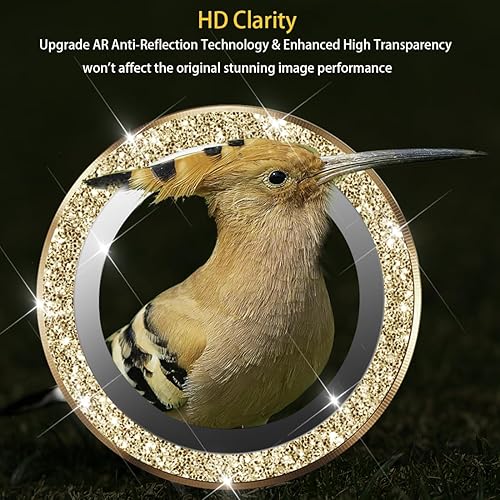 Miniatura 4 de Protector de lente de cámara para iPhone 15 Pro y iPhone 15 Pro Max, protector de lente de vidrio templado, anillo de aleación de aluminio, cubierta