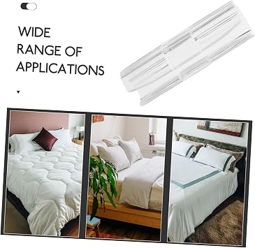 12Pcs Non-Slip Bed Sheet Clips Adjustable Mattress Fastener Grippers for Fitted Sheets No Trace Design for Travel and Bedding