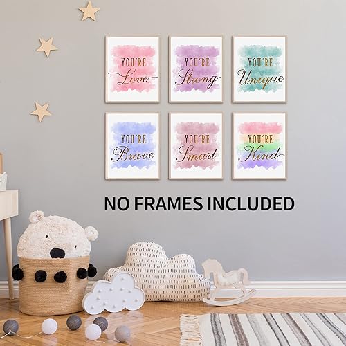 Miniatura 2 de HOMANGA Pósteres de decoración de habitación de niñas, arte de pared para habitaciones de niños, decoración de pared para habitación de niñas,