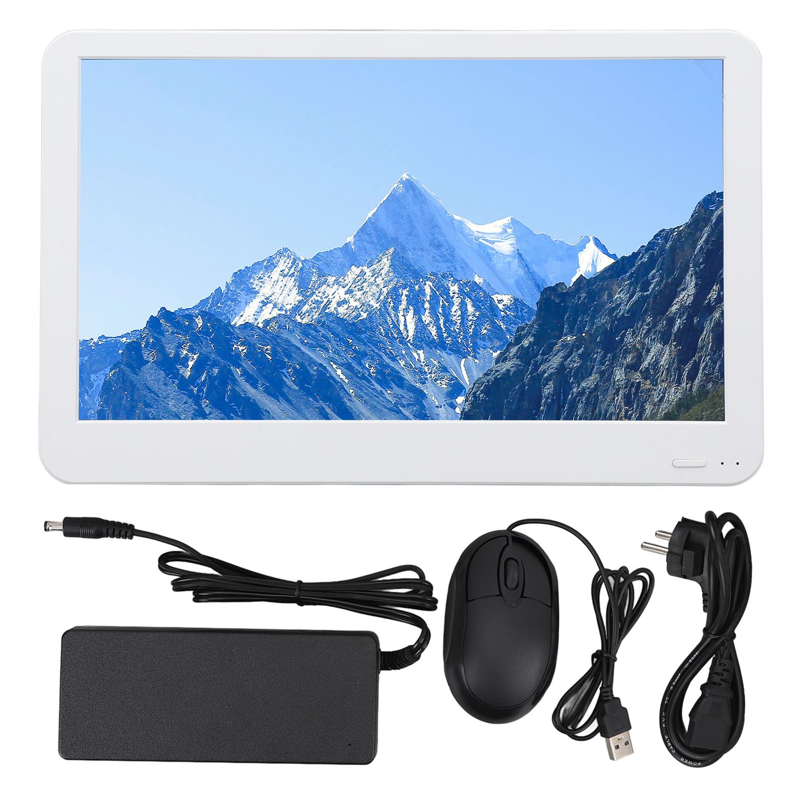 Grabadora de Vídeo de Seguridad, Transmisión WiFi Inalámbrica, Interfaz Multimedia HD, Grabadora de Vídeo con Monitor NVR de 11,5 Pulgadas con Ratón para Vigilancia (Enchufe de