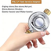 Vista 6 de MCAMPAS F276136 Regulador de baja presión de propano 11 "W.C, manguera de propano multifunción 1/4" y 1/2" y 3/8" adaptador universal de conversión