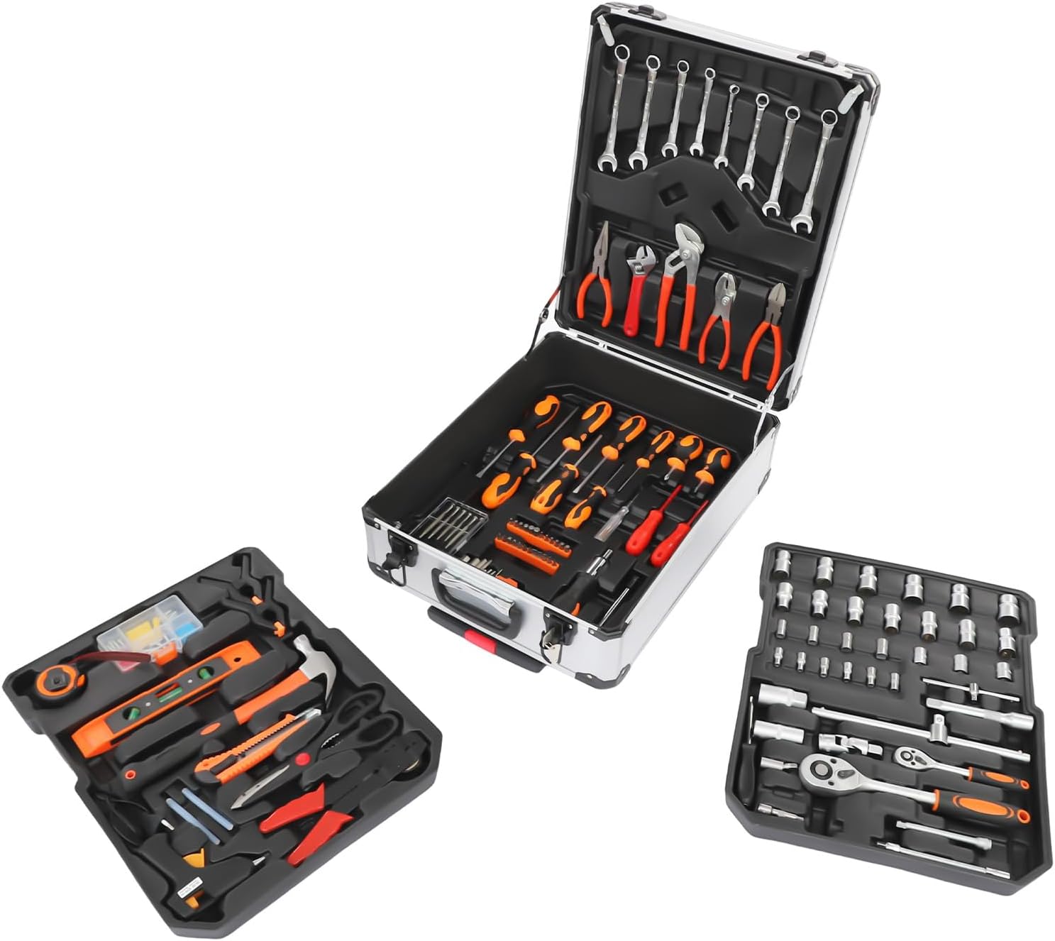 Juego de Herramientas 187 Piezas con Maletín Rodante