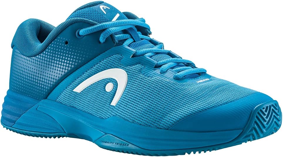 Chaussures De Tennis HEAD Revolt Evo 2.0 Clay Homme – Confort Extra Large, Amorti Supérieur, Adhérence Parfaite Sur Terre Battue