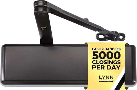 LYNN HARDWARE Extra Heavy Duty Commercial Door Closer, Closing Delay Timer