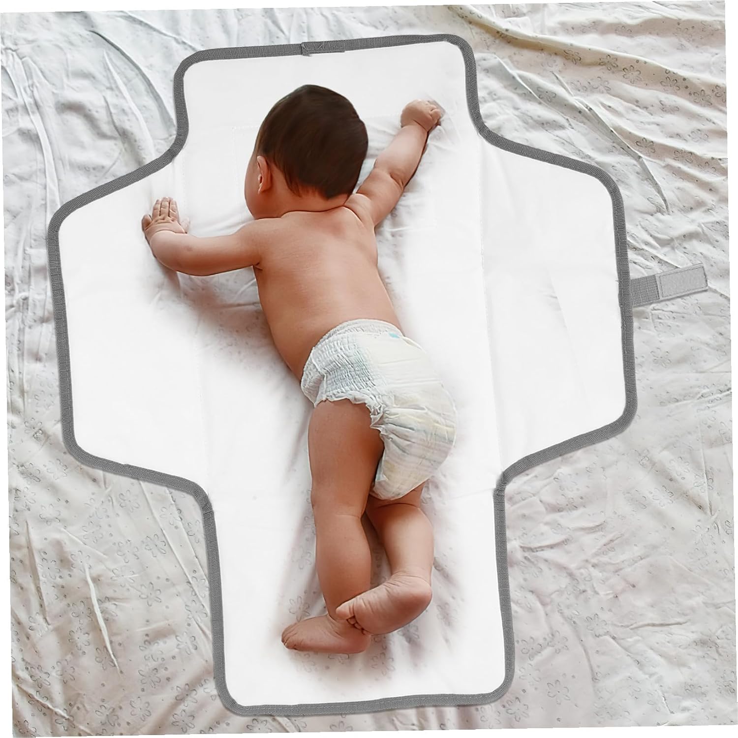 Newborn Changing Pad Cover Sheet Portable Diaper Changing Pad with Leak Protection Foldable Travel Mattress and Play Mat Go Parents
