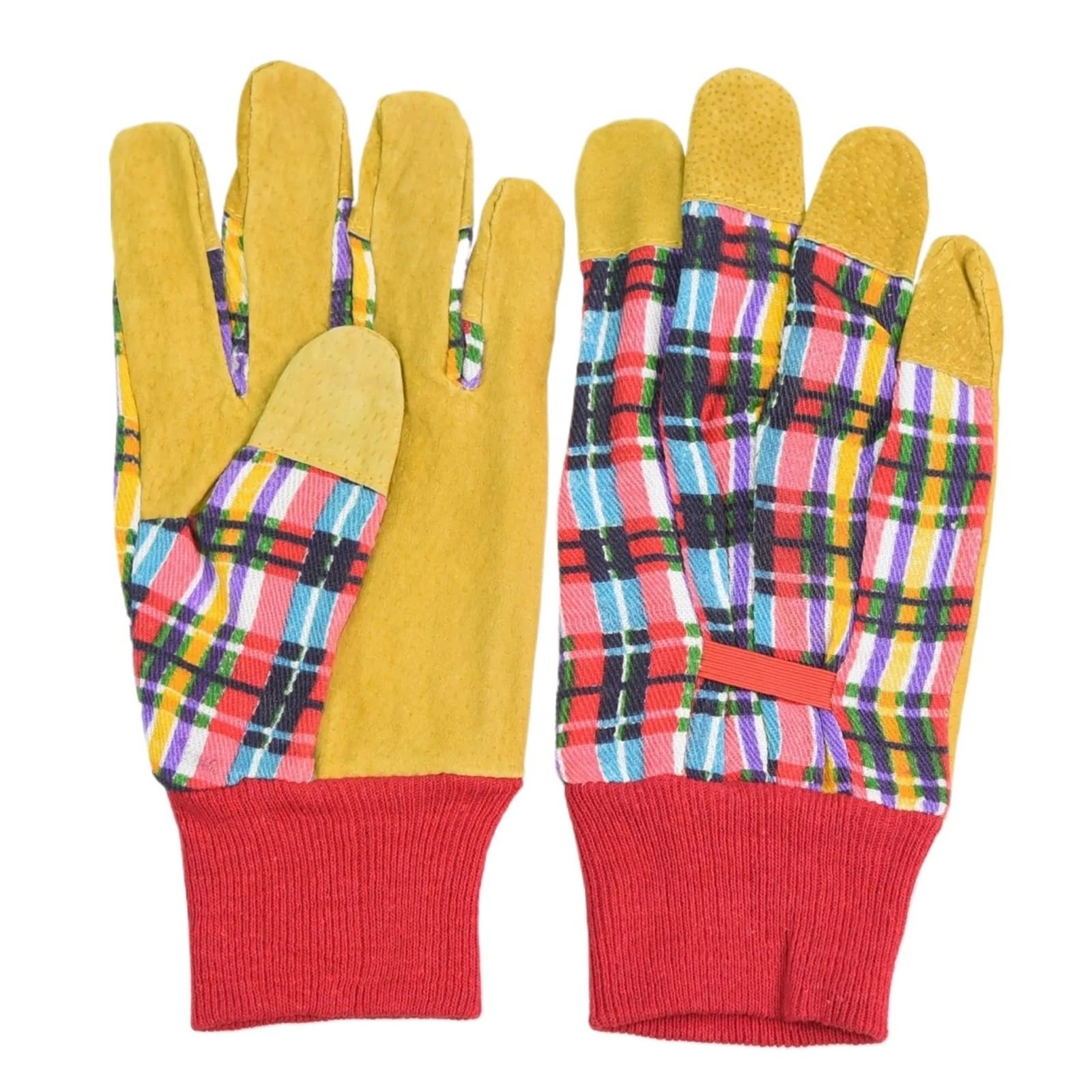 Gartenhandschuhe 2 Paar echte, dornensichere Damen-Lederhandschuhe for den Garten, leichte Arbeitshandschuhe, Gartengeschenke for Frauen Arbeitshandschuhe Herren(Yellow)