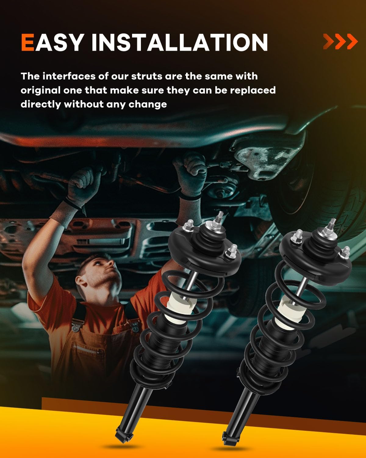 Spring Strut Assembly,OCPTY Complete Struts Shocks Fit for 2004 2005 2006 2007 2008 for Acura TSX 172324 Replace Strut Rear Pair
