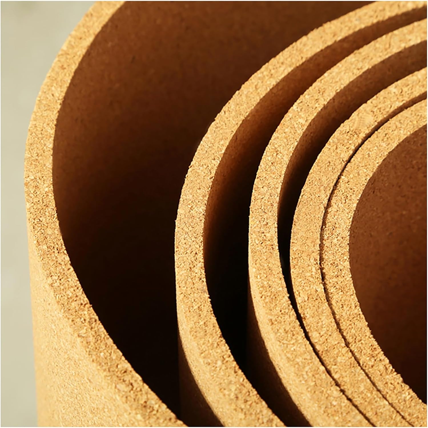 LYZLPHLL Cork Roll, Cork Board Sheet, High Density Cork Roll, Cork Floor Tiles, Easy to Cut, 1/3" 1/4" Thick, for Office Home School DIY Supplies, Brown (Color : Thick 8mm, Size : 1mx3m(3.3ftx9.8ft))
