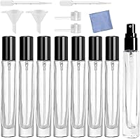 Vista 1 de Mini spray de perfume de 0.3 fl oz, botella de vidrio atomizador, botellas de perfume recargables, botella pequeña de spray de niebla fina, botella