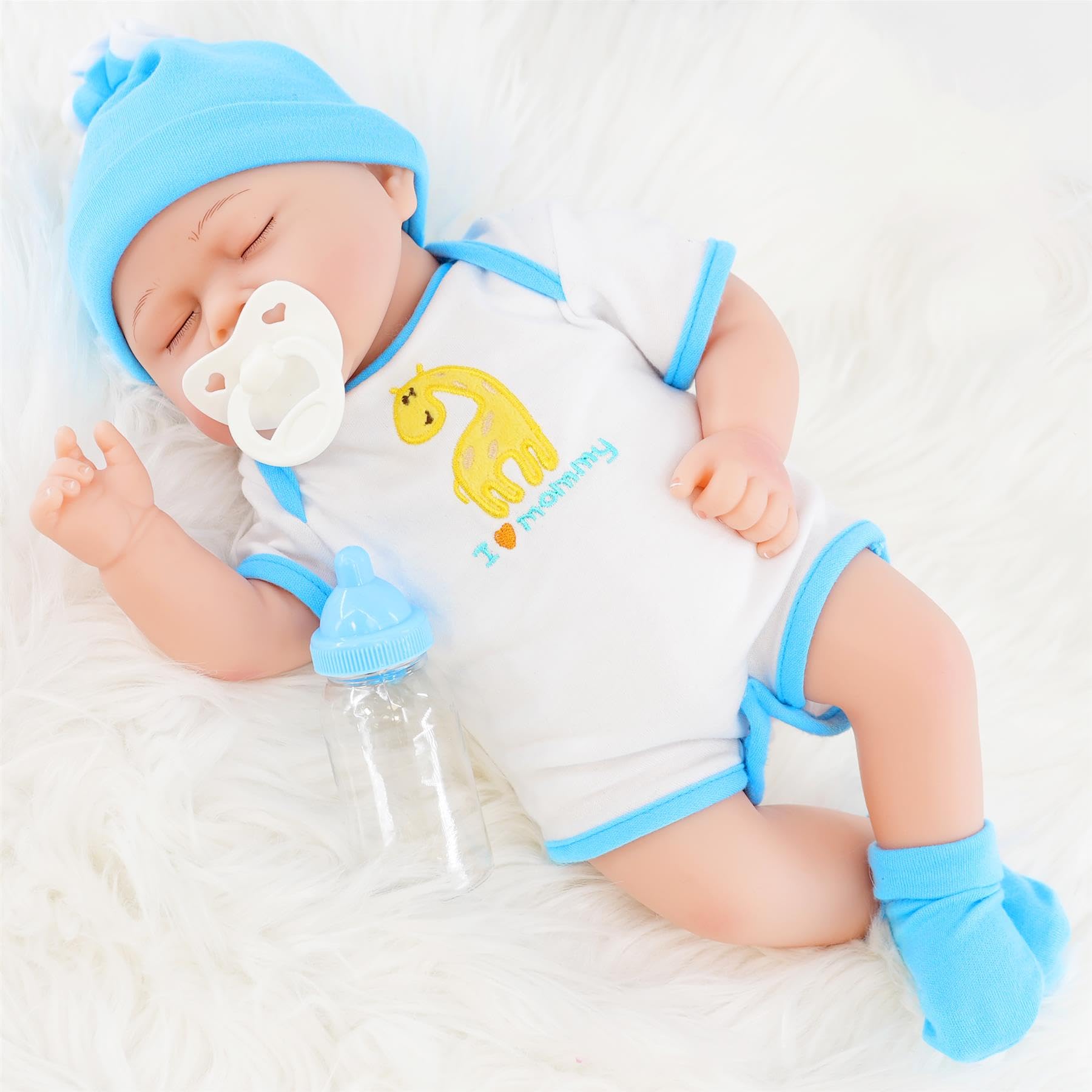 The Magic Toy Shop BiBi Doll Reborn Baby Douglas - Realistic Boy Doll with Lifelike Features, Soft Vinyl & Cloth Body, Accessories Included, Perfect for Kids Aged 3+, 42 cm Newborn — image 1