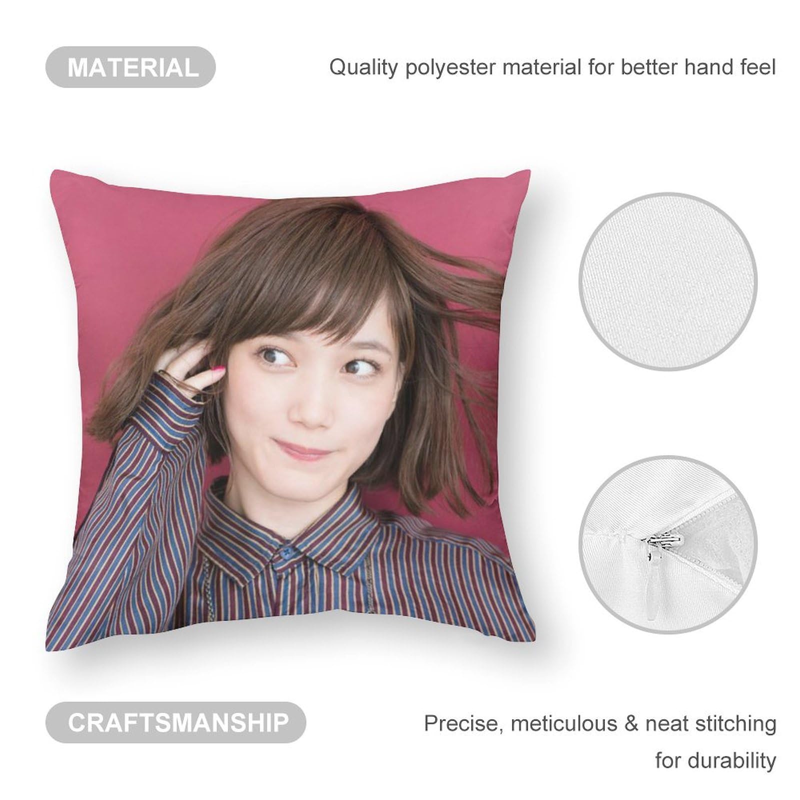 Amazon.co.jp: 本田翼 （164） 枕カバー 抱き枕カバー