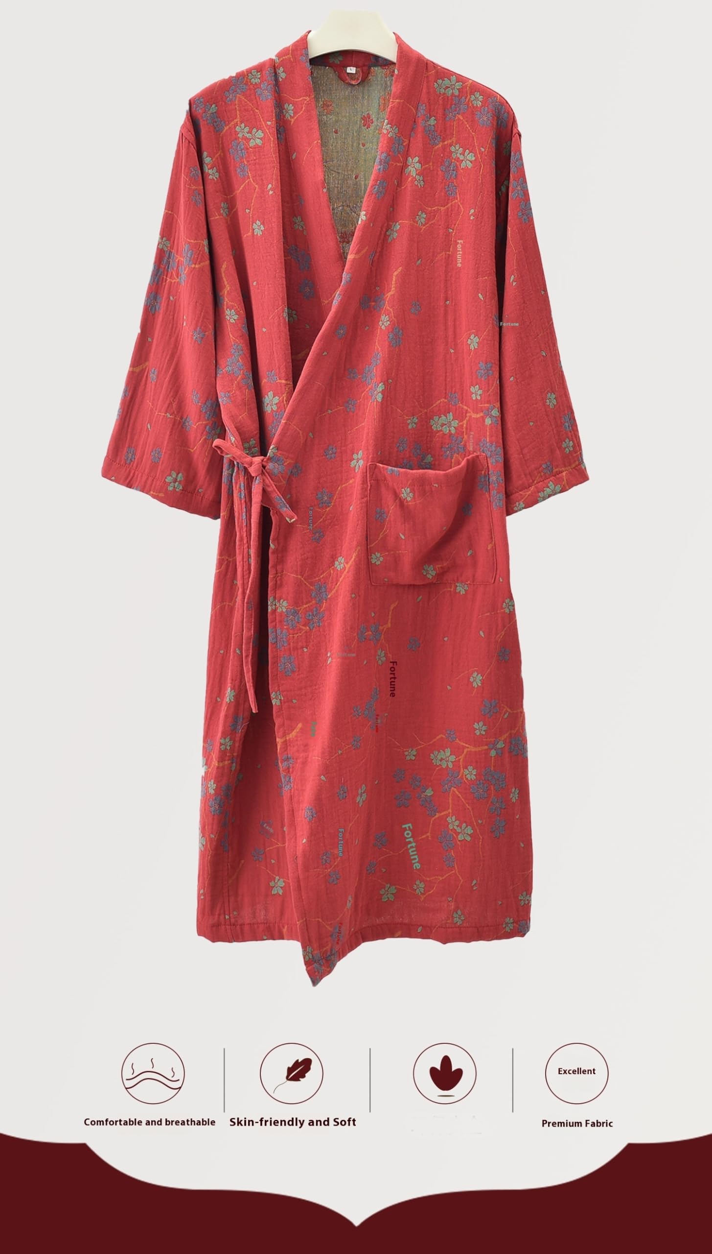 Morbido Cotone Giapponese Indumenti Da Notte Kimono Yukata Leggero Accappatoio Camicia Da Notte Traspirante Pigiama Donne