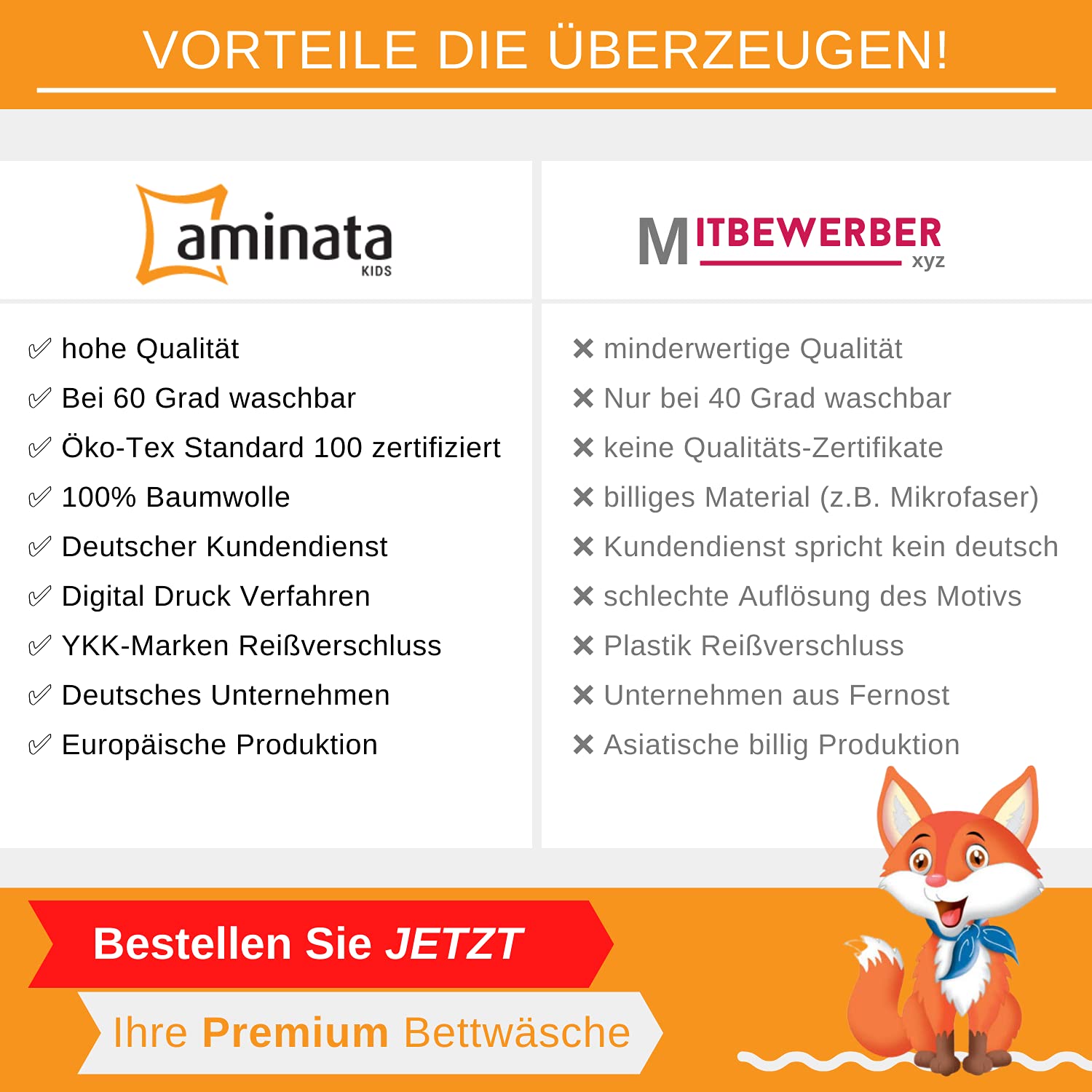 Aminata kids Bettwäsche 135x200 cm Bagger Baustelle - Kinderbettwäsche für Jungen 100% Baumwolle - Kinder Wendebettwäsche-Set mit Baufahrzeugen blau