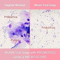 Vista 4 de Barra de Jabón Muun Fresa Yoni - Pack de 3 Limpiadores con Balance de pH - Probióticos & Ingredientes Naturales - Fórmula de Limpieza Suave Elimina
