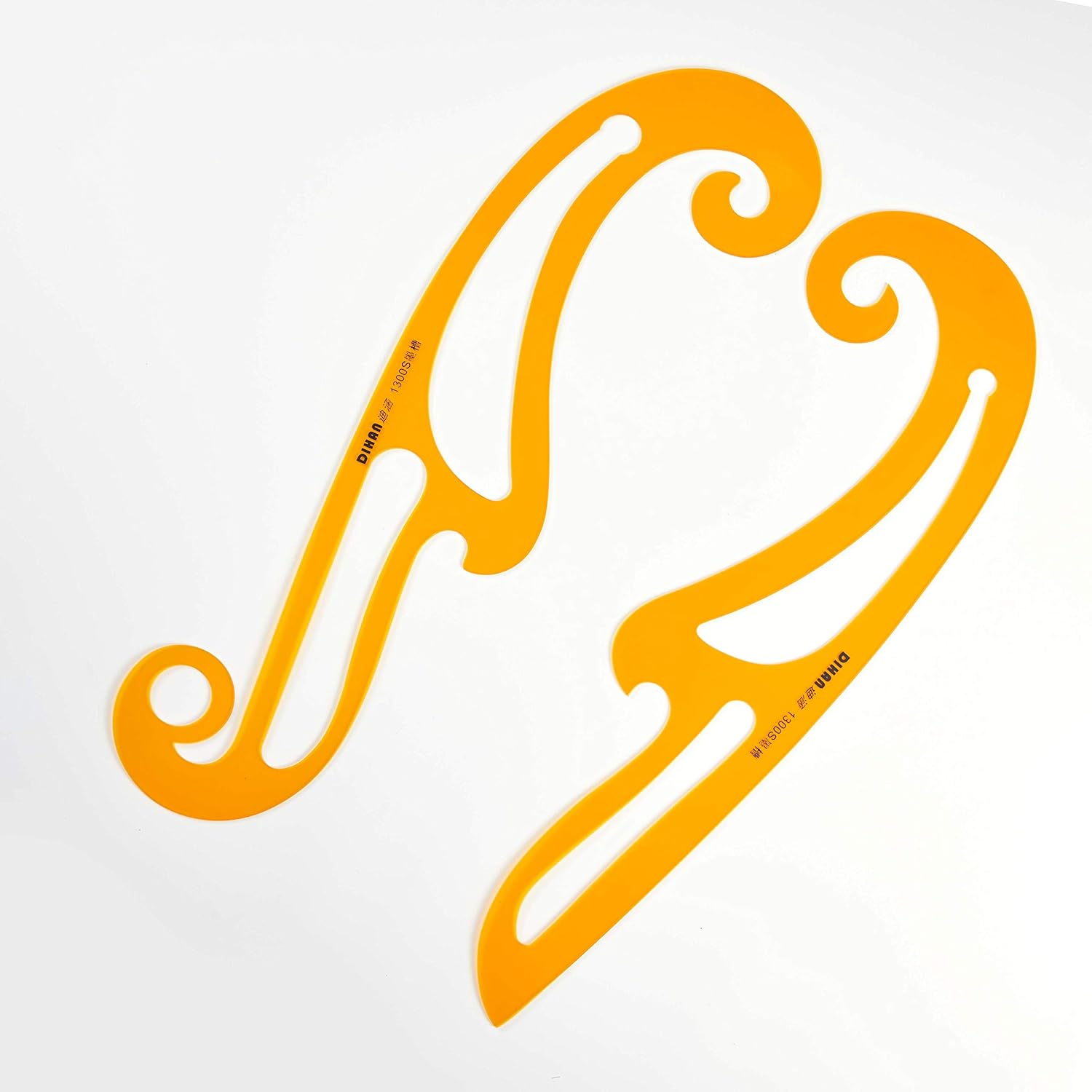 Amazon.com : DIHAN #1300S 2/Pcs Set Drawing Drafting Template Tools ...