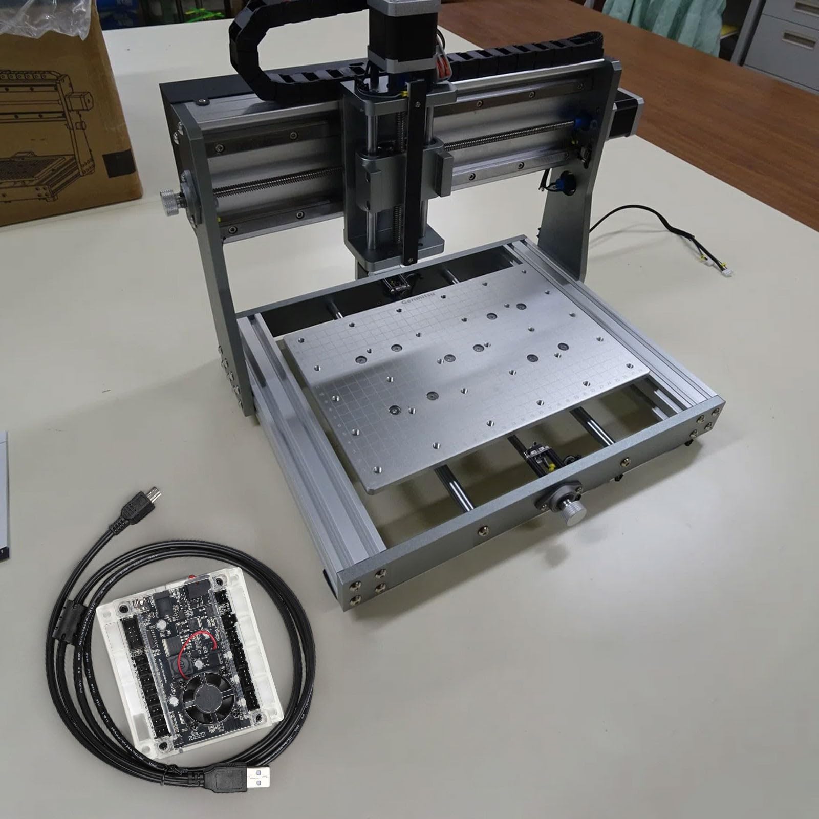 Carte de contrôle CNC à 3 axes pour carte de contrôle compatible GRBL 1.1F, graveur de routeur CNC 2418 3018 - Mise à niveau de la machine, avec reconnaissance de module hors ligne et intégré