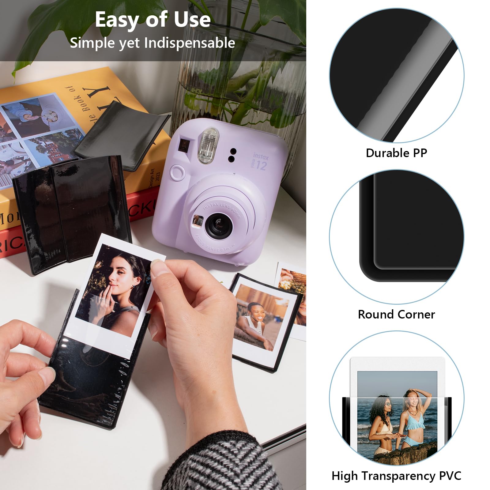 HIYQIN 10 Pack Magnetic Photo Frames for Instax Mini/Polaroid Film - Image 3