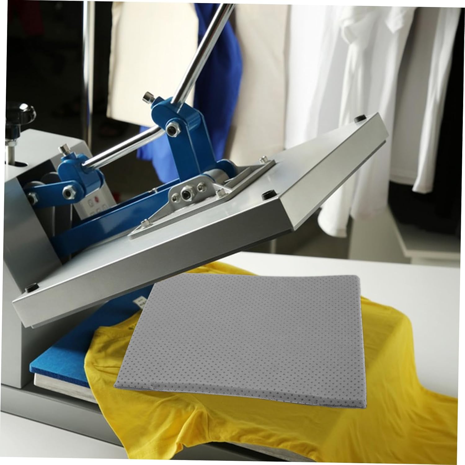 TEHAUX Silicone Heat Press Sponge Pad Insulated Mat for Thermal Transfer Printer Reusable Soft for