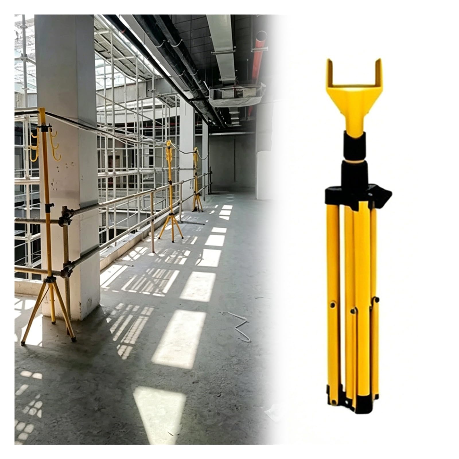 Temporary Cable Stand, Telescoping Insulated Fiberglass Cables Rack, for Tunnels, Basements, Underground Excavation Pits