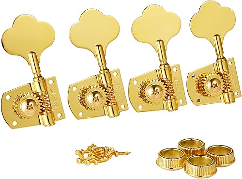 Miniatura 19 de Cloverleaf - Afinadores de guitarra para bajos, para zurdos, 4L, cabezales de máquina de afinación de bajos, clavijas de afinación de graves