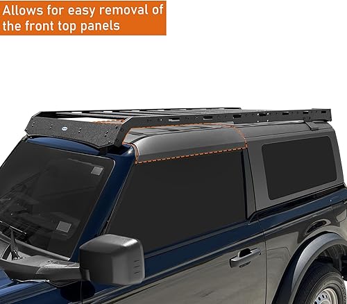 Vista 12 de u-Box Bronco - Cesta de carga de aluminio compatible con Ford Bronco 2021 2022 2023 2024 2025 4 puertas Hardtop