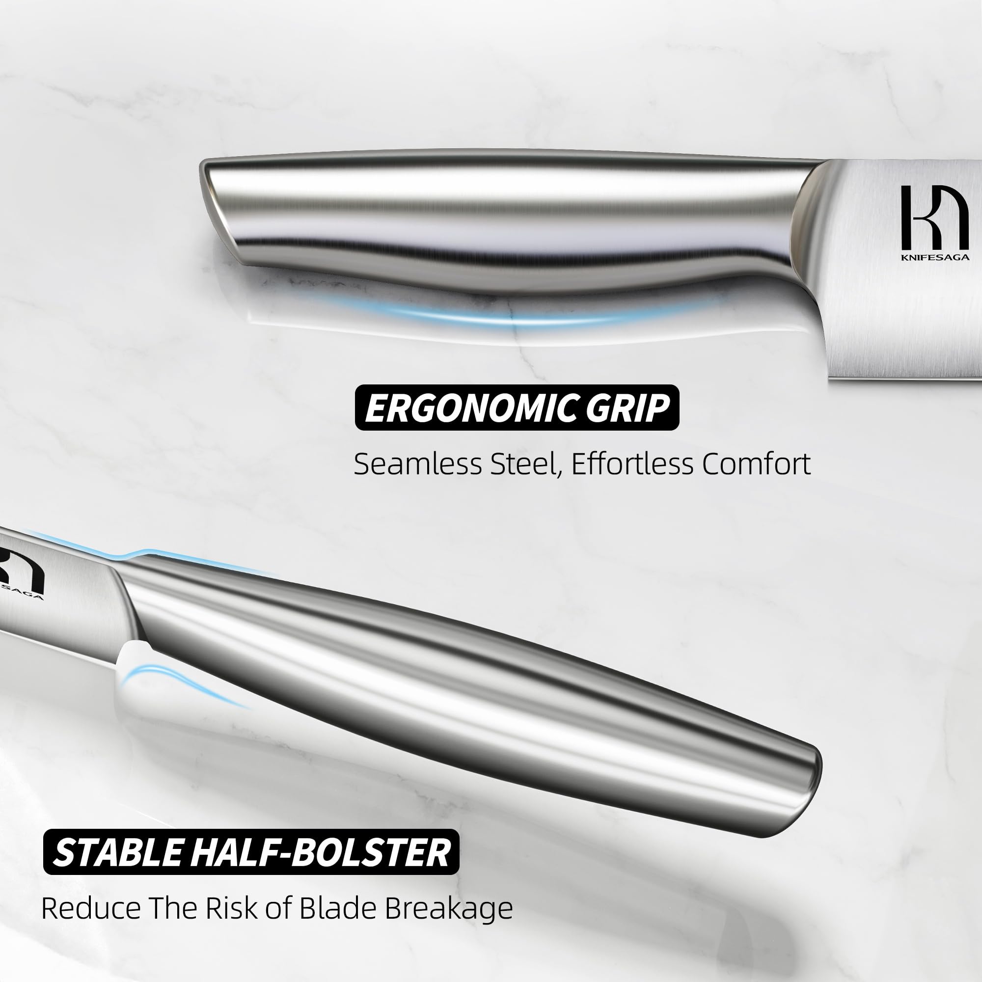 Kitchen Knife Set 14 Piece Premium Japanese High Carbon Stainless Steel Knife Block Sets with Built-in Sharpener, Razor Sharp Knives Set for Kitchen, Quality Acacia Wood Block Knife Set