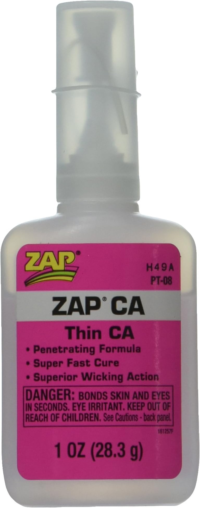 Gluelines Zap Ca Thin 1oz bottle PT08