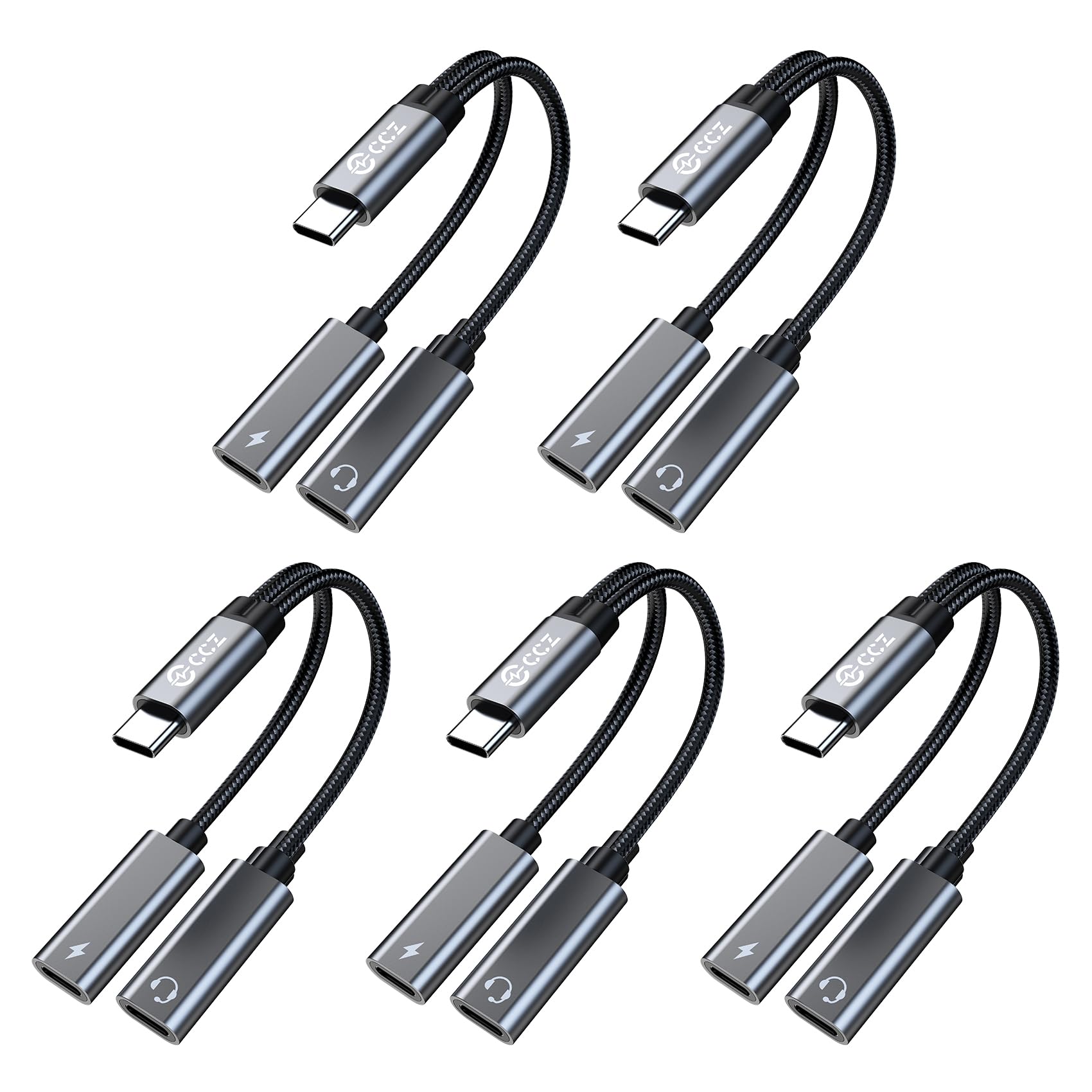 Répartiteur USB C double type C pour écouter et charger votre iPhone 15 - 8