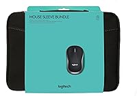 Vista 1 de Logitech Bundle Mouse inalámbrico M185 - Negro y funda de 16" (negro)