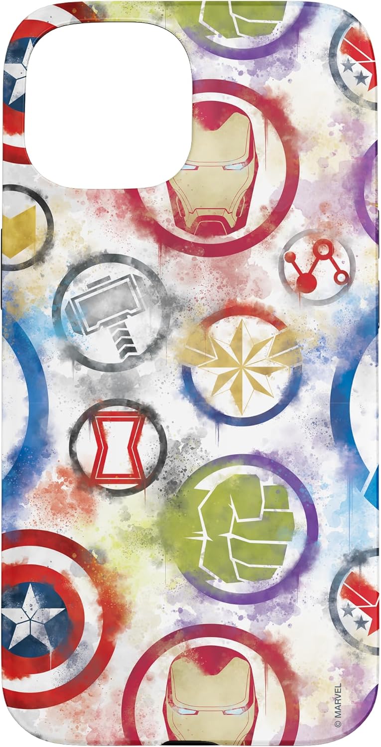 Marvel Avengers Super Hero Icons Color Bleed Case for iPhone 16