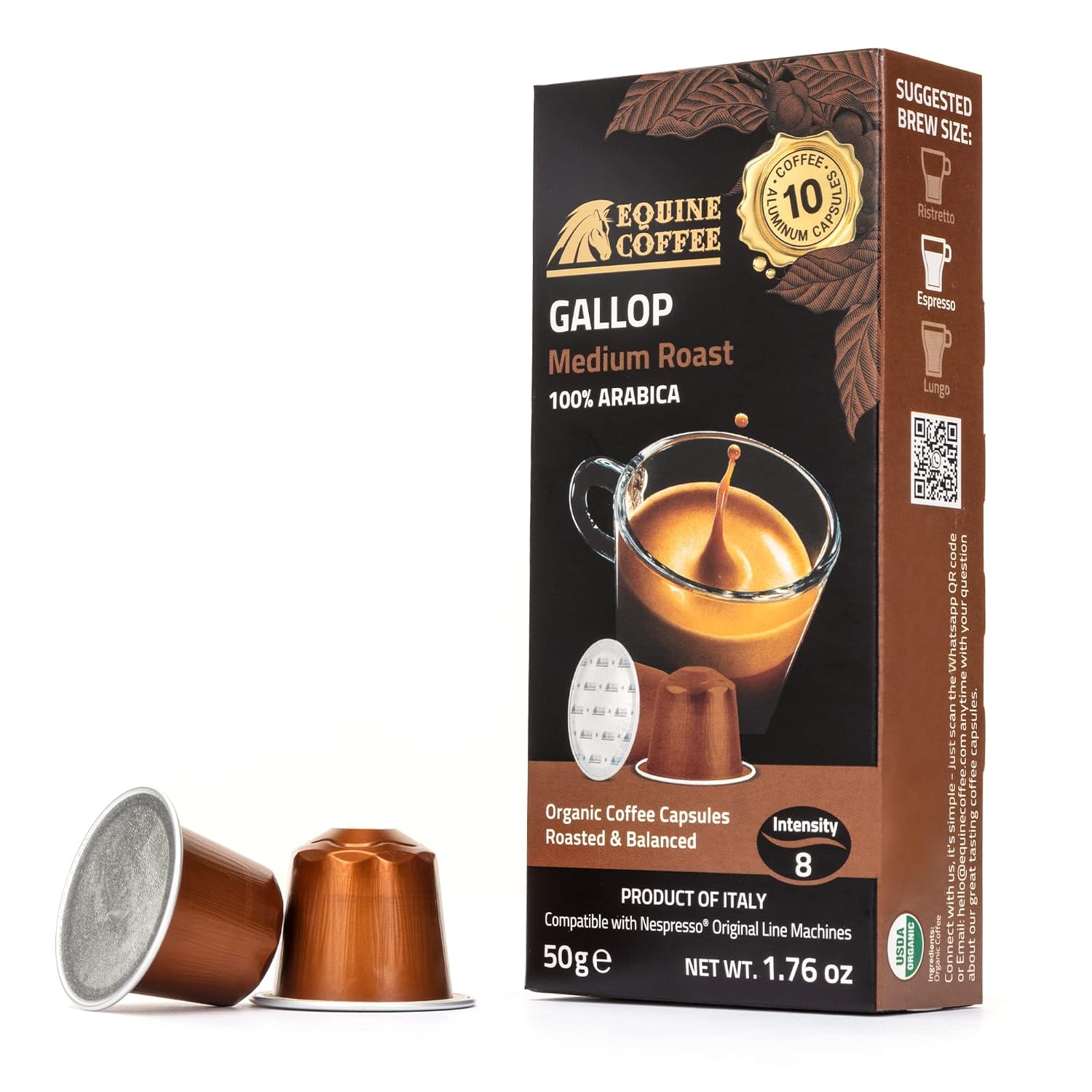 Buy Organic USDA Equine Coffee Aluminum 